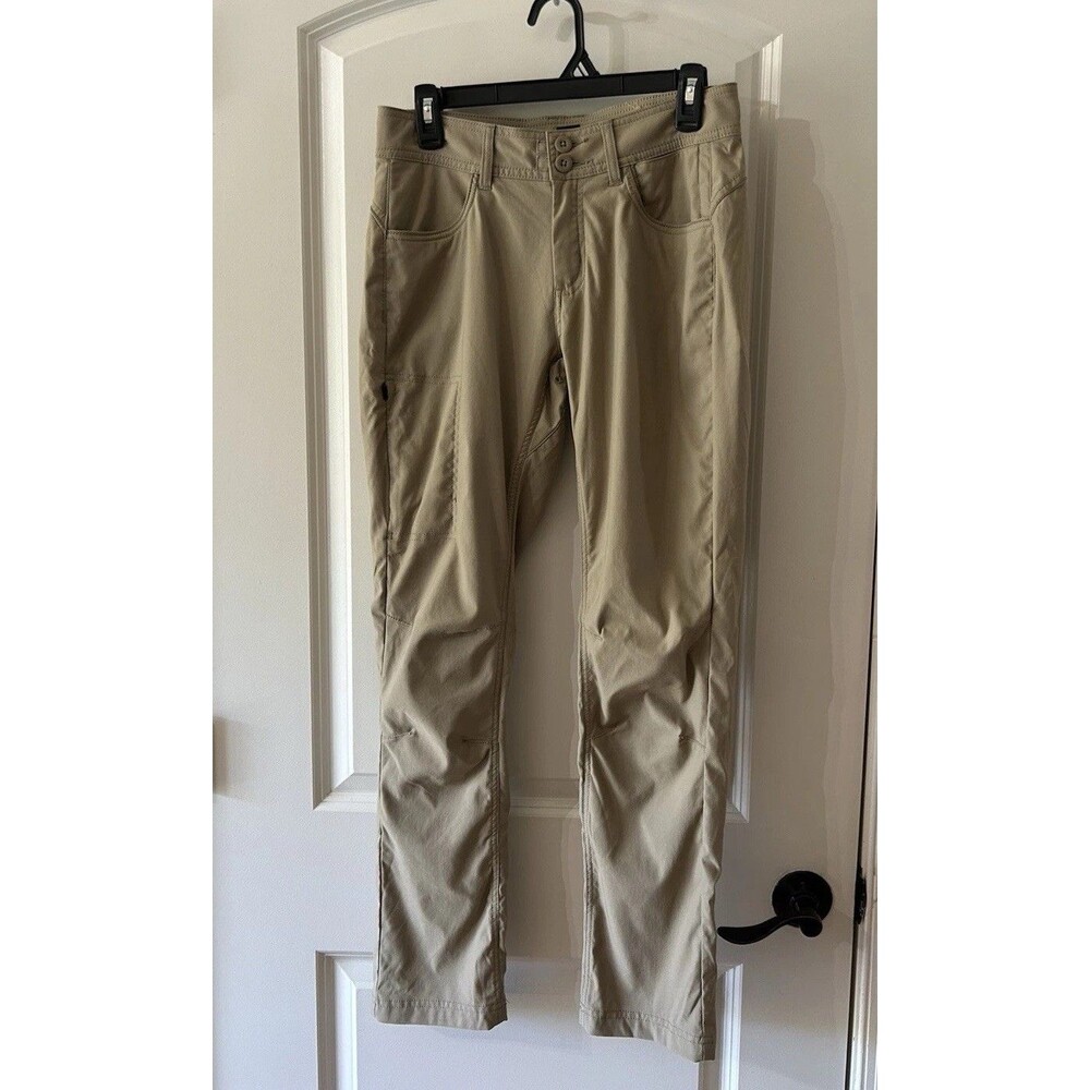 PrAna Women’s Size 4 Khaki Halle Jogger II Pants Straight Fit